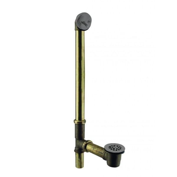 Westbrass Beehive Grid Bath Waste, 22" Make-Up, 17 Ga. Tubing in Oil Rubbed Bronze D324-12 (7921817-12) - main